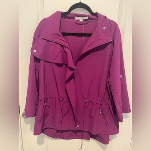 Erin London Magenta Utility Jacket